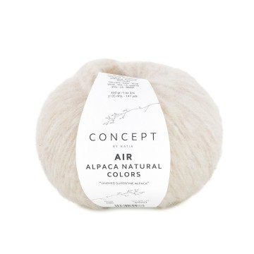 Wol garens airalpacanaturalcolors breien alpaca superfine katoen polyamide merino beige herfst winter katia 106 fhd
