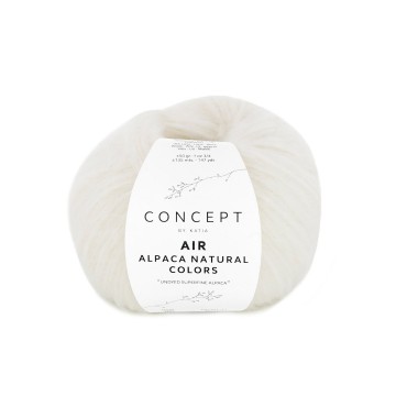 Wol garens airalpacanaturalcolors breien alpaca superfine katoen polyamide merino ecru herfst winter katia 100 fhd