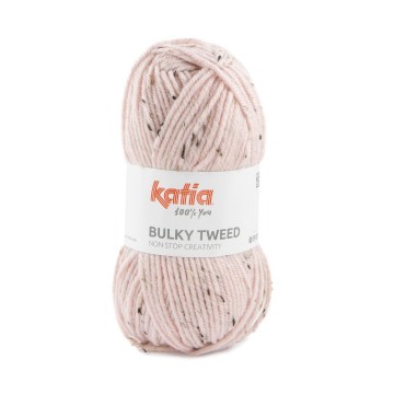 Wol garens bulkytweed breien acryl wol viscose kauwgom roze herfst winter katia 204 fhd