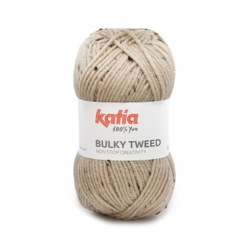 Wol garens bulkytweed breien acryl wol viscose zand herfst winter katia 216 fhd