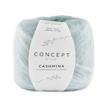 Wol garens cashmina breien merino polyamide cashmere blauw groen herfst winter katia 304 fhd