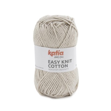 Wol garens easyknitcotton breien katoen beige lente zomer katia 8 fhd