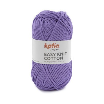 Wol garens easyknitcotton breien katoen blauwlila lente zomer katia 19 fhd 0
