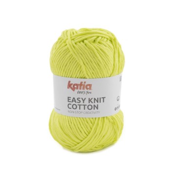 Wol garens easyknitcotton breien katoen briljantgroen lente zomer katia 14 fhd