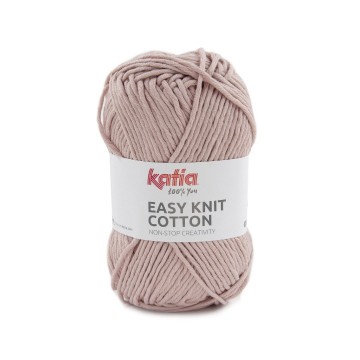 Wol garens easyknitcotton breien katoen medium bleekrood lente zomer katia 6 fhd