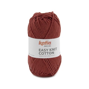 Wol garens easyknitcotton breien katoen rood lente zomer katia 4 fhd