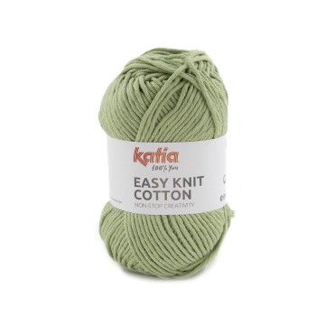 Wol garens easyknitcotton breien katoen witgroen lente zomer katia 13 fhd