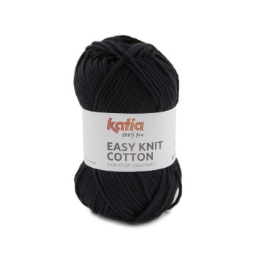 Wol garens easyknitcotton breien katoen zwart lente zomer katia 2 fhd