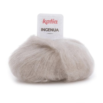 Wol garens ingenua breien mohair polyamide merino beige herfst winter katia 35 fhd