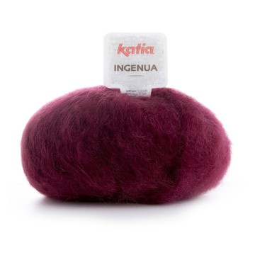 Wol garens ingenua breien mohair polyamide merino bordeauxpaars herfst winter katia 19 fhd