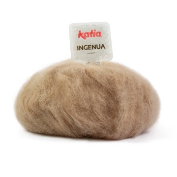 Wol garens ingenua breien mohair polyamide merino camel herfst winter katia 73 fhd