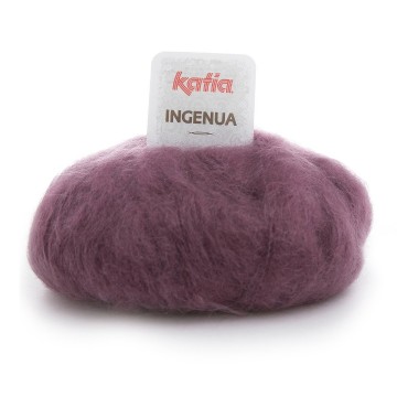Wol garens ingenua breien mohair polyamide merino donker paars herfst winter katia 58 fhd