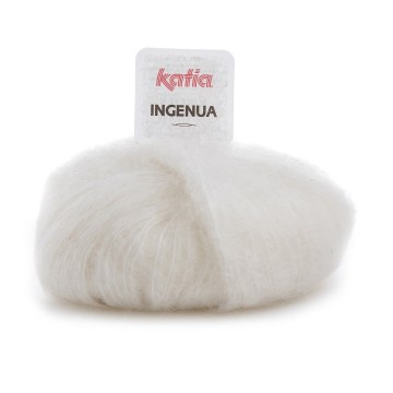 Wol garens ingenua breien mohair polyamide merino ecru herfst winter katia 3 fhd