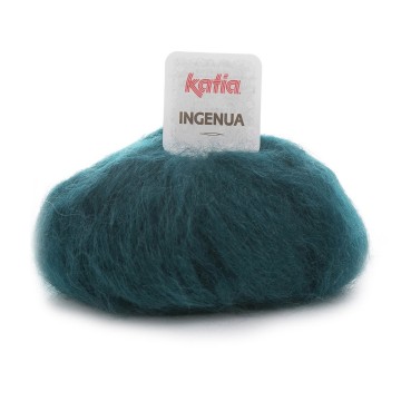 Wol garens ingenua breien mohair polyamide merino flessegroen herfst winter katia 69 fhd