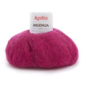Wol garens ingenua breien mohair polyamide merino fuchsia herfst winter katia 45 fhd