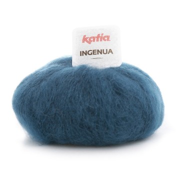 Wol garens ingenua breien mohair polyamide merino groenblauw herfst winter katia 49 fhd