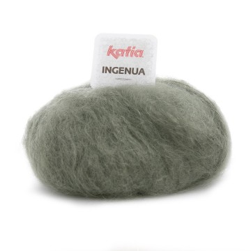 Wol garens ingenua breien mohair polyamide merino kaki herfst winter katia 68 fhd