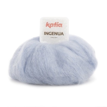 Wol garens ingenua breien mohair polyamide merino licht hemelsblauw herfst winter katia 64 fhd