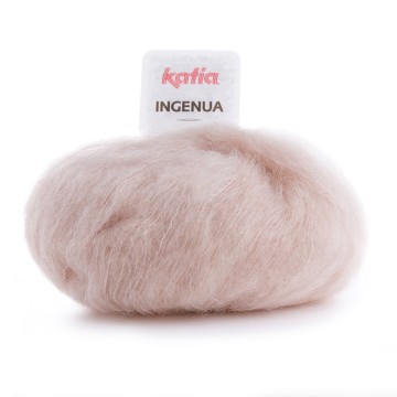 Wol garens ingenua breien mohair polyamide merino lichtroze herfst winter katia 63 fhd