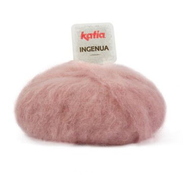 Wol garens ingenua breien mohair polyamide merino medium bleekrood herfst winter katia 75 fhd