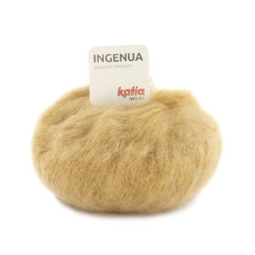 Wol garens ingenua breien mohair polyamide merino notebruin herfst winter katia 79 fhd