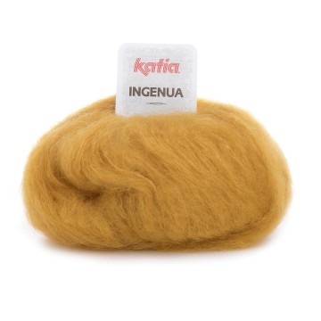Wol garens ingenua breien mohair polyamide merino oker herfst winter katia 16 fhd