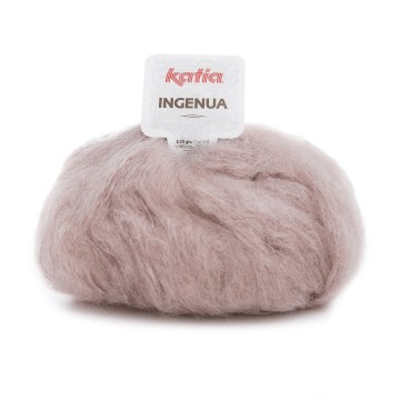 Wol garens ingenua breien mohair polyamide merino parelmoer lichtrood herfst winter katia 60 fhd