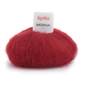 Wol garens ingenua breien mohair polyamide merino rood herfst winter katia 4 fhd