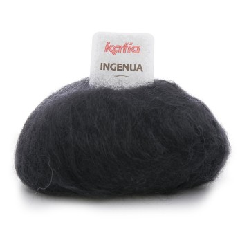 Wol garens ingenua breien mohair polyamide merino zwart herfst winter katia 2 fhd