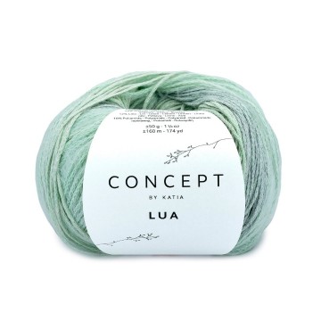 Wol garens lua breien katoen viscose linnen polyamide licht groen lente zomer katia 101 fhd