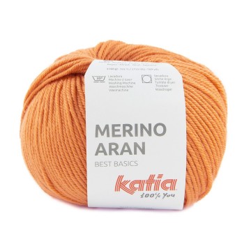 Wol garens merinoaran breien merino superwash acryl pasteloranje herfst winter katia 96 fhd