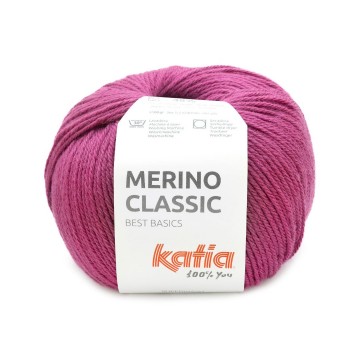 Wol garens merinoclassic breien merino superwash acryl magenta herfst winter katia 102 fhd