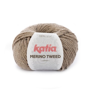 Wol garens merinotweed breien merino acryl viscose beige herfst winter katia 301 fhd