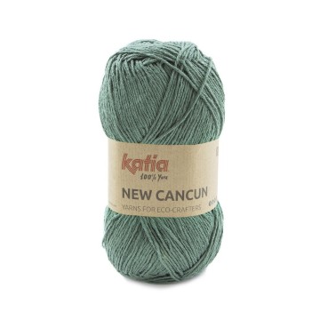 Wol garens newcancun breien acryl katoen flessegroen lente zomer katia 101 fhd