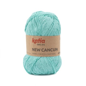 Wol garens newcancun breien acryl katoen licht groen lente zomer katia 104 fhd