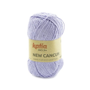 Wol garens newcancun breien acryl katoen lila lente zomer katia 102 fhd