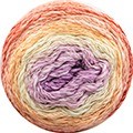 Wol garens polynesiagradient breien katoen linnen viscose violet kauwgom roze lente zomer katia 307 rc