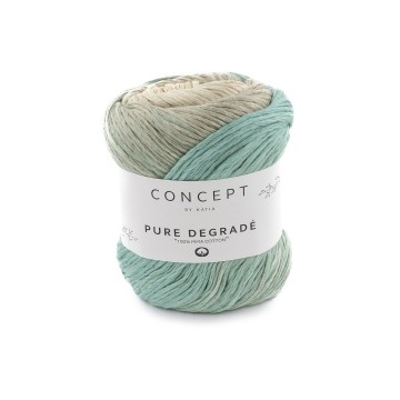 Wol garens puredegrade breien katoen pima beige waterblauw parelmoer lichtgrijs lente zomer katia 200 fhd