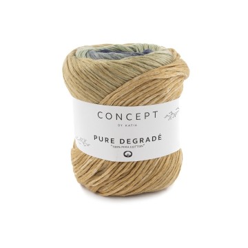 Wol garens puredegrade breien katoen pima donker blauw camel kaki lente zomer katia 202 fhd