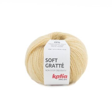 Wol garens softgratte breien acryl polyamide ivoorkleurig herfst winter katia 63 fhd