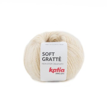 Wol garens softgratte breien acryl polyamide licht ivoorkleurig herfst winter katia 70 fhd