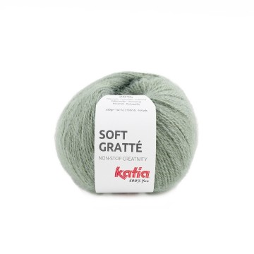 Wol garens softgratte breien acryl polyamide mintgroen herfst winter katia 61 fhd