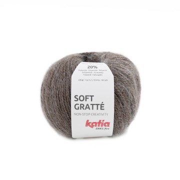 Wol garens softgratte breien acryl polyamide reebruin herfst winter katia 66 fhd