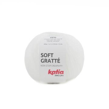 Wol garens softgratte breien acryl polyamide wit herfst winter katia 60 fhd