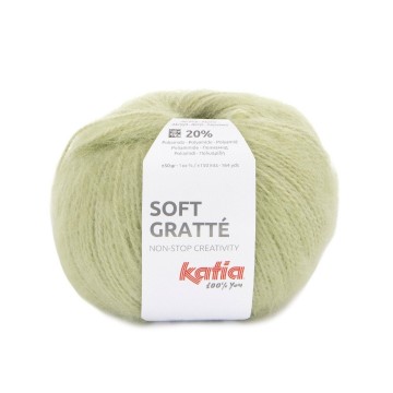 Wol garens softgratte breien acryl polyamide witachtig groen herfst winter katia 88 fhd
