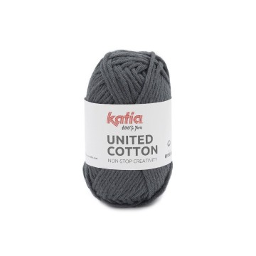 Wol garens unitedcotton breien katoen antracietgrijs lente zomer katia 16 fhd