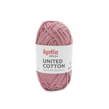 Wol garens unitedcotton breien katoen donker bleekrood lente zomer katia 26 fhd