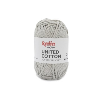 Wol garens unitedcotton breien katoen licht grijs lente zomer katia 14 fhd