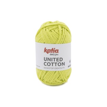 Wol garens unitedcotton breien katoen lichtgroen lente zomer katia 17 fhd