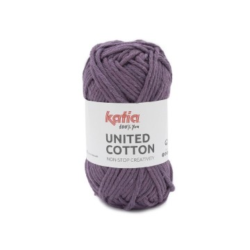 Wol garens unitedcotton breien katoen parelmoer lichtviolet lente zomer katia 24 fhd